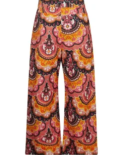 Manoush Pantalons|Pantalon en Velours côtelé Fall imprimé rose/multicolore