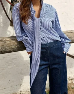 Lauren Vidal Pantalons|Pantalon en Velours côtelé Chiara nuit