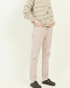 Hartford Pantalons|Pantalon en Velours côtelé Pencil rosewood