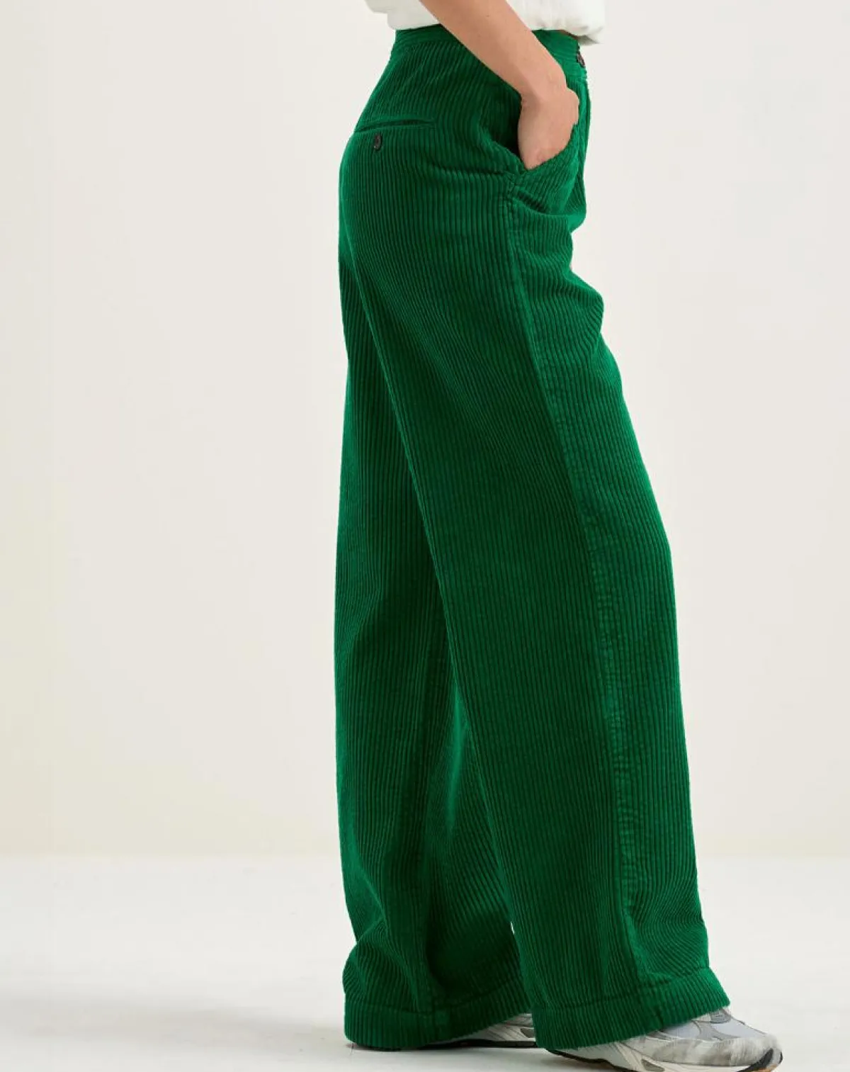 Bellerose Pantalons|Pantalon en Velours côtelé Gabor chlorophile