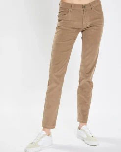 Marc O'Polo Pantalons|Pantalon en Velours côtelé Lulea beige