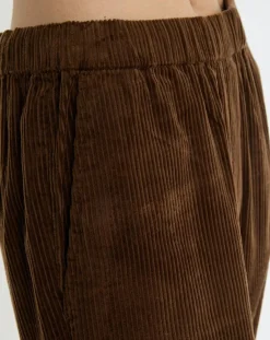 Marc O'Polo Pantalons|Pantalon en Velours côtelé à revers marron