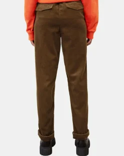 Marc O'Polo Pantalons|Pantalon en Velours côtelé à revers marron