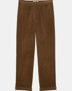 Marc O'Polo Pantalons|Pantalon en Velours côtelé à revers marron