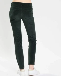 Marc O'Polo Pantalons|Pantalon en Velours côtelé Lulea vert foncé