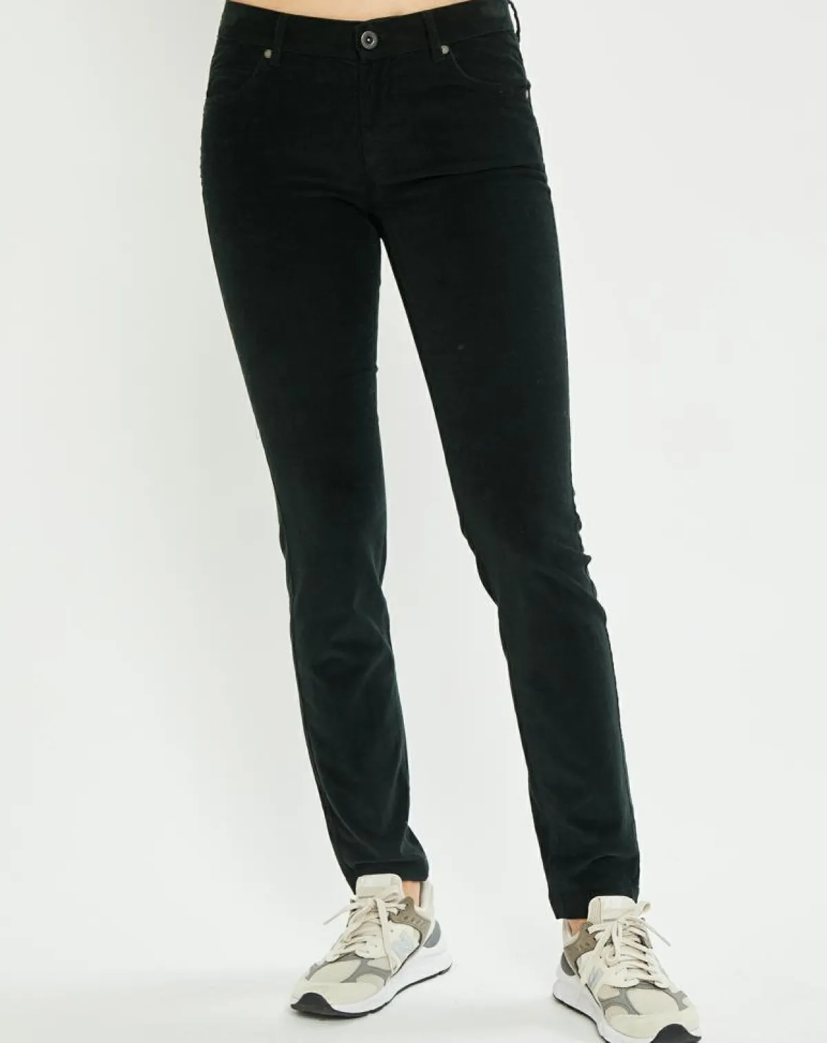 Marc O'Polo Pantalons|Pantalon en Velours côtelé Lulea vert foncé