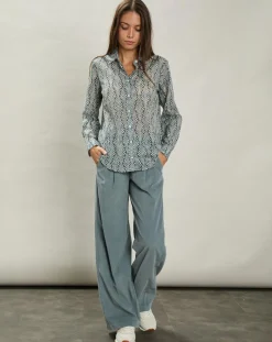 Hartford Pantalons|Pantalon en Velours côtelé Panache tempête