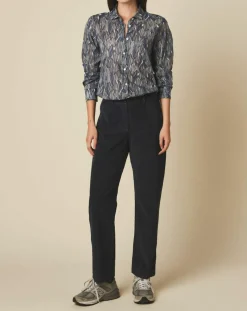 Hartford Pantalons|Pantalon en Velours côtelé 7/8ème Punch granit