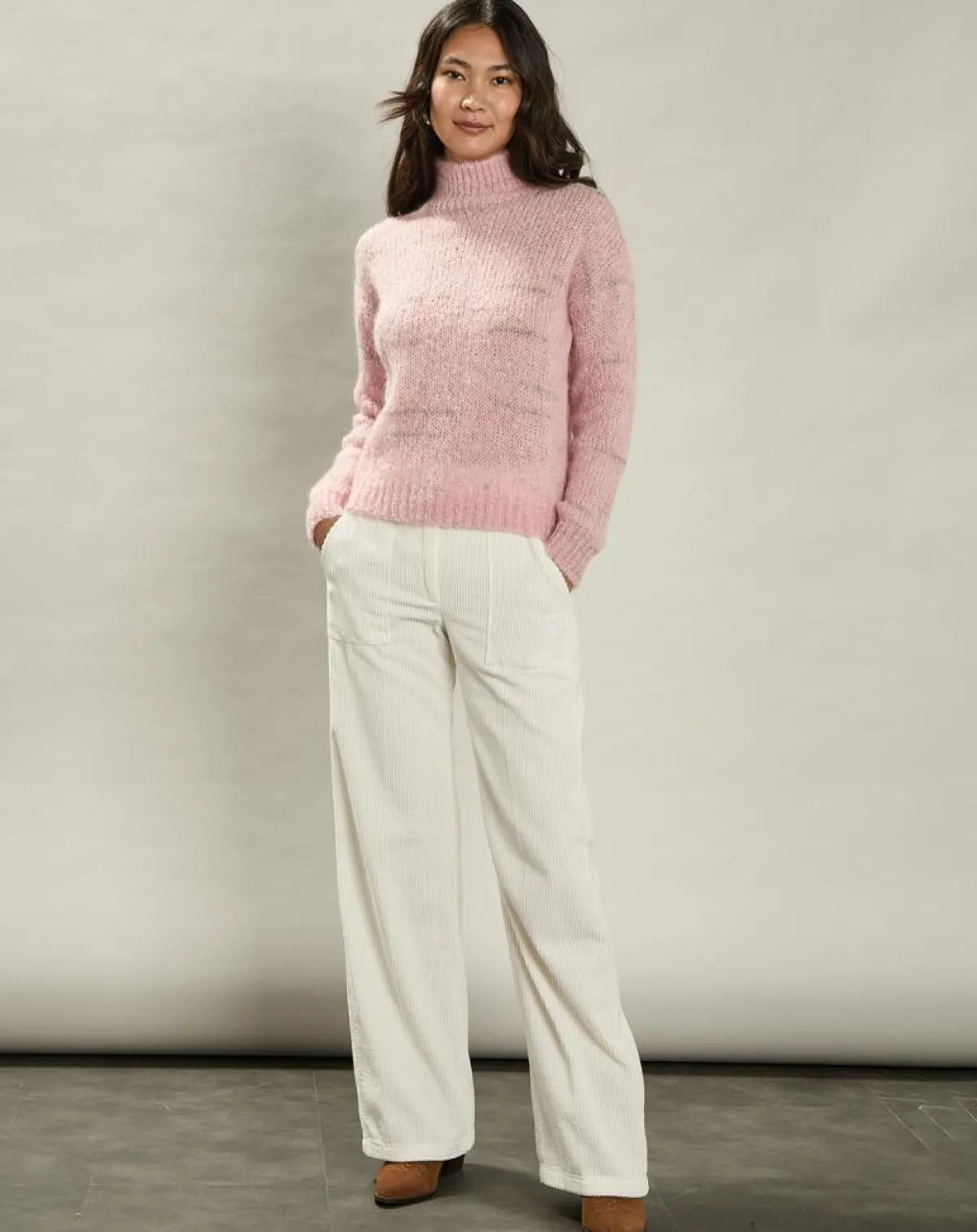 Hartford Pantalons|Pantalon en Velours côtelé Patel milk