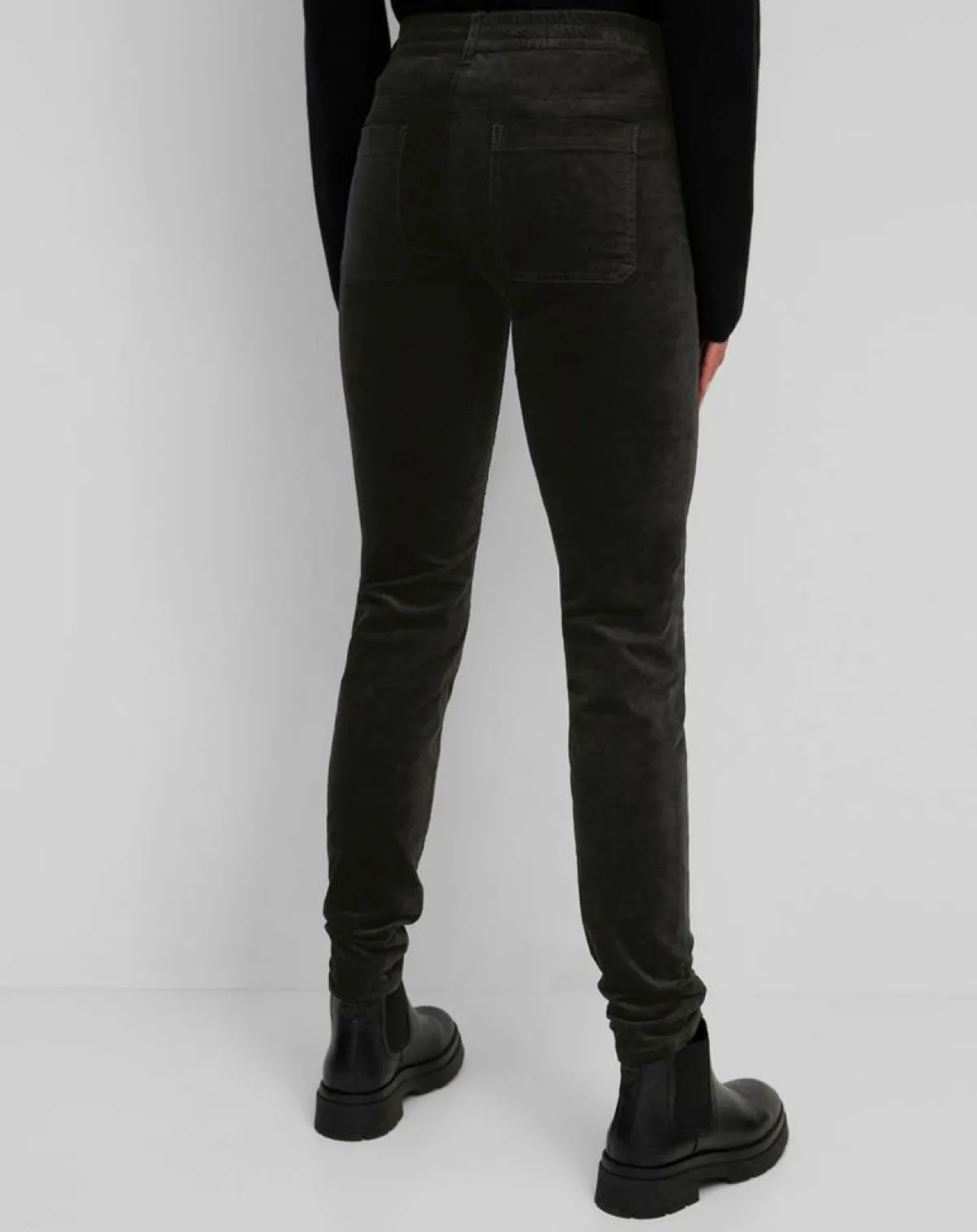 Marc O'Polo Pantalons|Pantalon en Velours de coton bio Slim Mavas noir