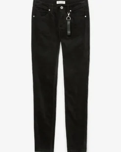 Marc O'Polo Pantalons|Pantalon en Velours de coton bio Slim Mavas noir