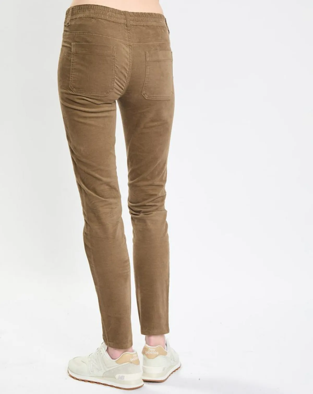 Marc O'Polo Pantalons|Pantalon en Velours de coton bio Slim Mavas marron