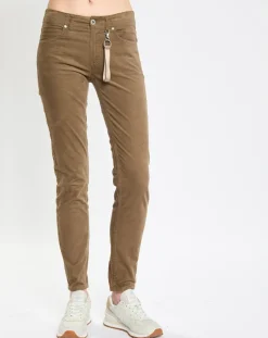Marc O'Polo Pantalons|Pantalon en Velours de coton bio Slim Mavas marron