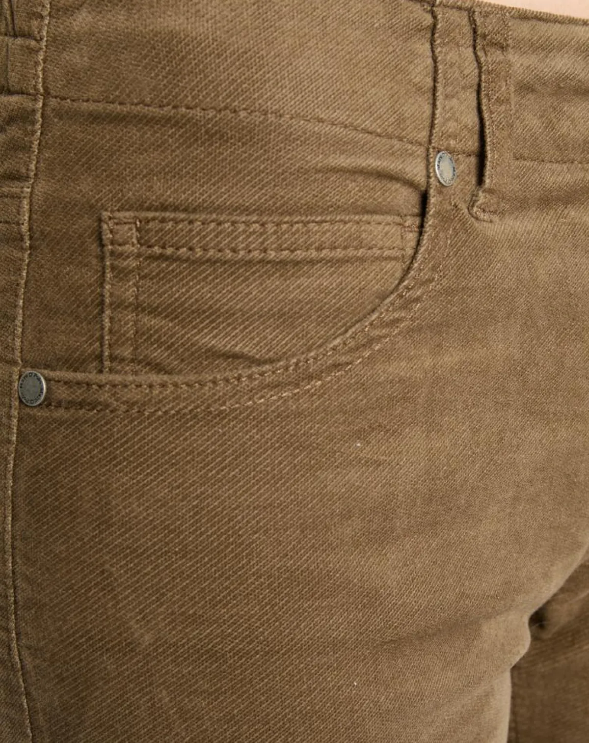 Marc O'Polo Pantalons|Pantalon en Velours de coton bio Slim Mavas marron