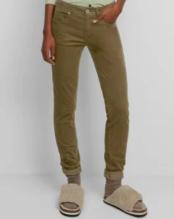 Marc O'Polo Pantalons|Pantalon en Velours de coton bio Slim Mavas marron