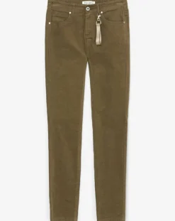 Marc O'Polo Pantalons|Pantalon en Velours de coton bio Slim Mavas marron