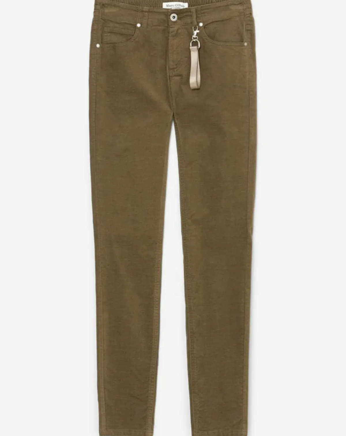 Marc O'Polo Pantalons|Pantalon en Velours de coton bio Slim Mavas marron