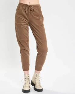 Marc O'Polo Pantalons|Pantalon en Velours de coton Milleraies kaki