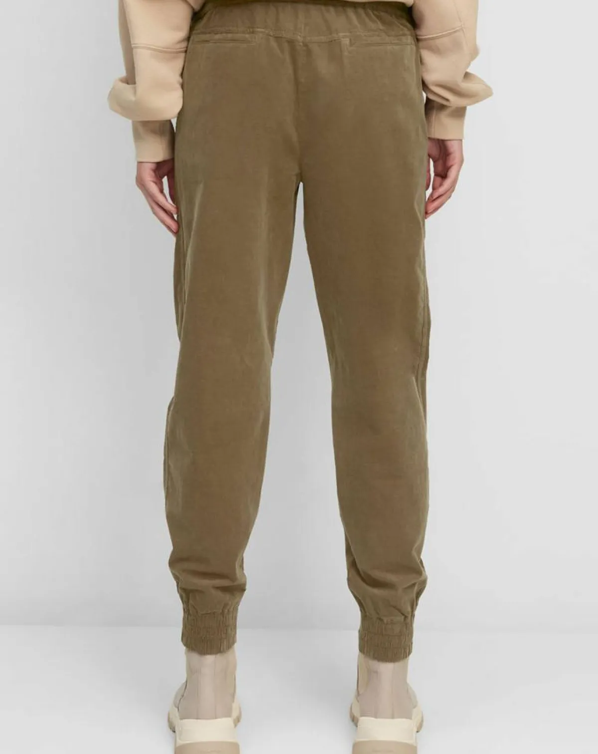 Marc O'Polo Pantalons|Pantalon en Velours de coton Milleraies kaki