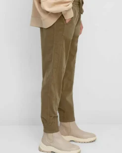 Marc O'Polo Pantalons|Pantalon en Velours de coton Milleraies kaki