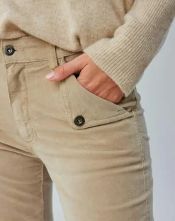 Lauren Vidal Pantalons|Pantalon en Velours Elsa stone