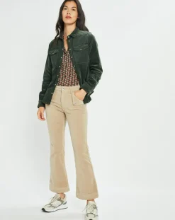 Lauren Vidal Pantalons|Pantalon en Velours Elsa stone