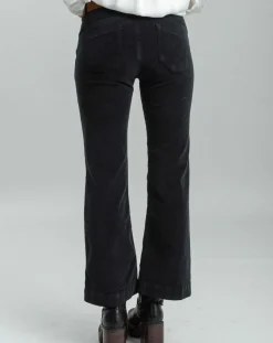 Lauren Vidal Pantalons|Pantalon en Velours Elsa noir