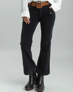 Lauren Vidal Pantalons|Pantalon en Velours Elsa noir