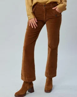 Lauren Vidal Pantalons|Pantalon en Velours Elsa cigare