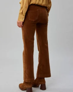 Lauren Vidal Pantalons|Pantalon en Velours Elsa cigare