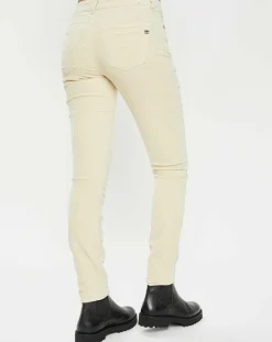 Marc O'Polo Pantalons|Pantalon en Velours lisse Alby beige