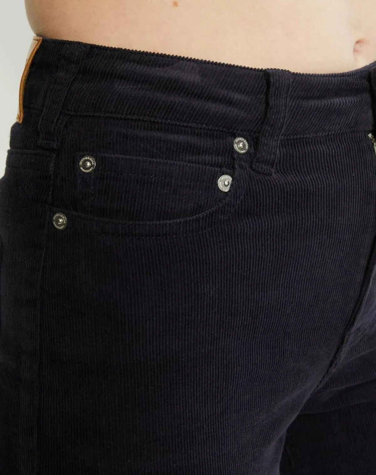 Scotch & Soda Pantalons|Pantalon en Velours Milleraies bleu foncé