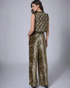 Manoush Pantalons|Pantalon en Velours Panther unique