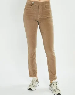 Lauren Vidal Pantalons|Pantalon en Velours Pants seigle
