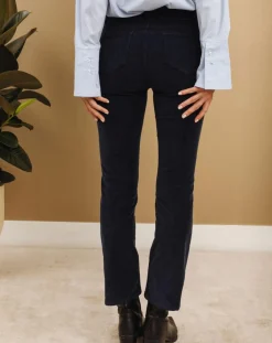 Lauren Vidal Pantalons|Pantalon en Velours Pants nuit