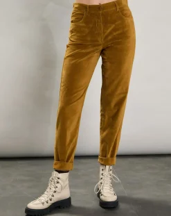 Hartford Pantalons|Pantalon en Velours Pepite tabac