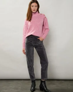 Hartford Pantalons|Pantalon en Velours Pepite charbon