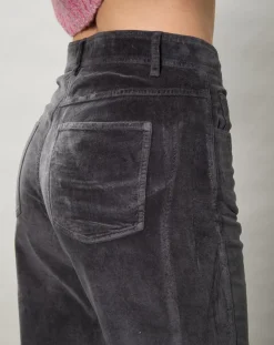 Hartford Pantalons|Pantalon en Velours Pepite charbon