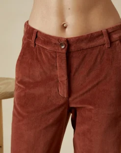 Hartford Pantalons|Pantalon en Velours Perfect cacao