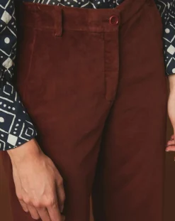 Hartford Pantalons|Pantalon en Velours Perfect cacao
