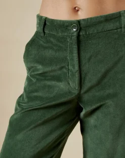 Hartford Pantalons|Pantalon en Velours Perfect leaf
