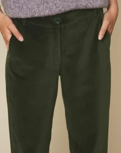 Hartford Pantalons|Pantalon en Velours Perfect leaf