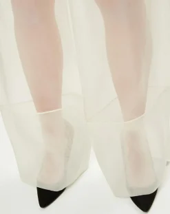 La Perla Pantalons|Pantalon Esprit d'Atelier en Soie écru