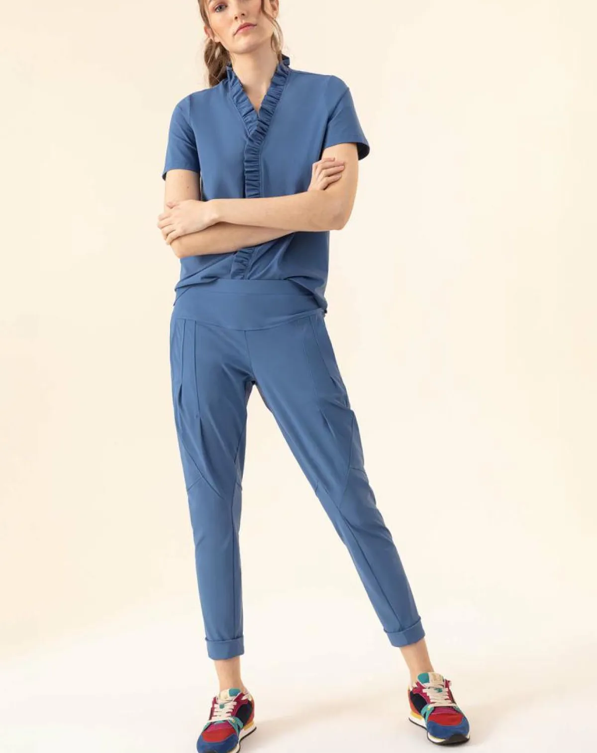 Indies Pantalons|Pantalon Esterel bleu