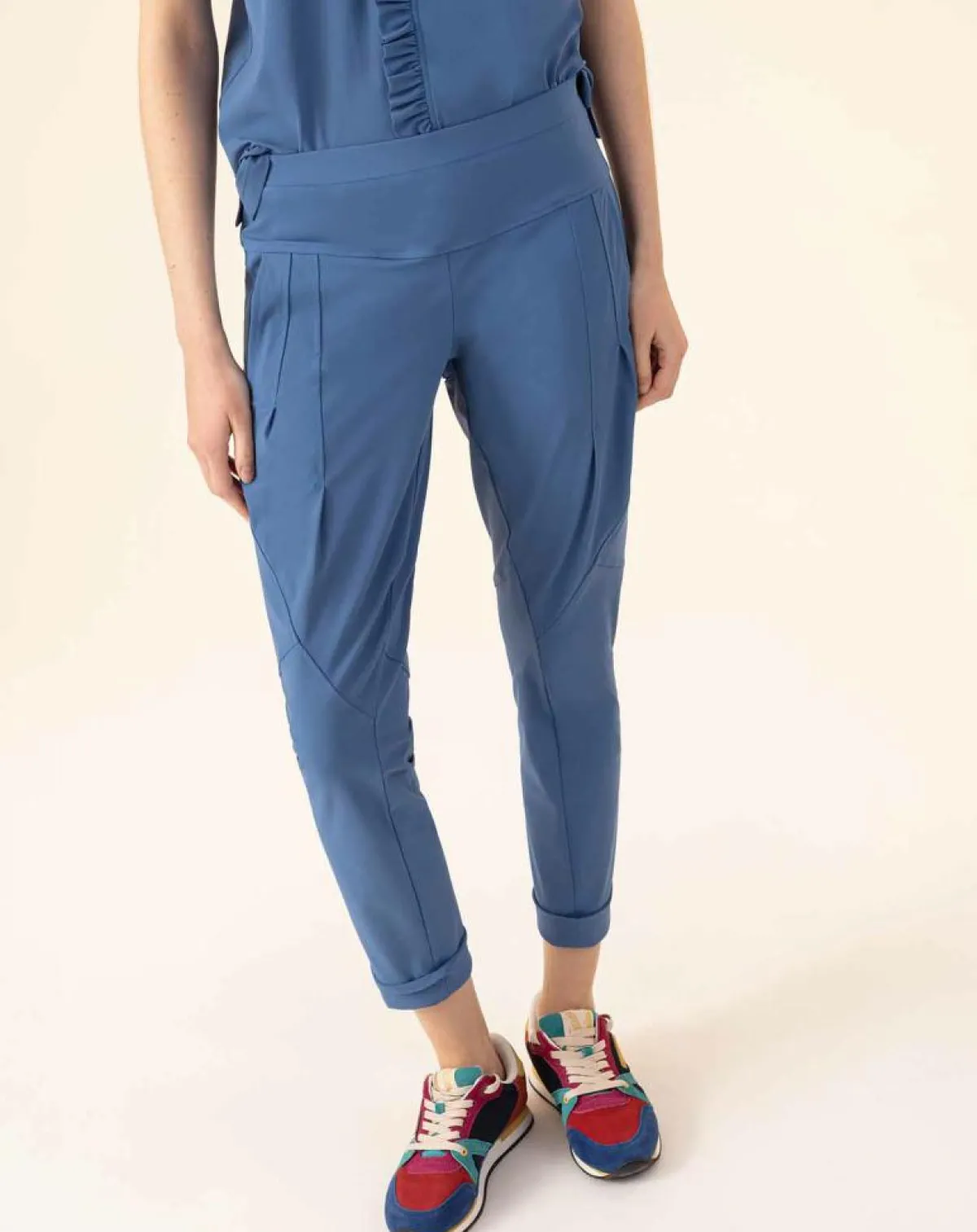Indies Pantalons|Pantalon Esterel bleu
