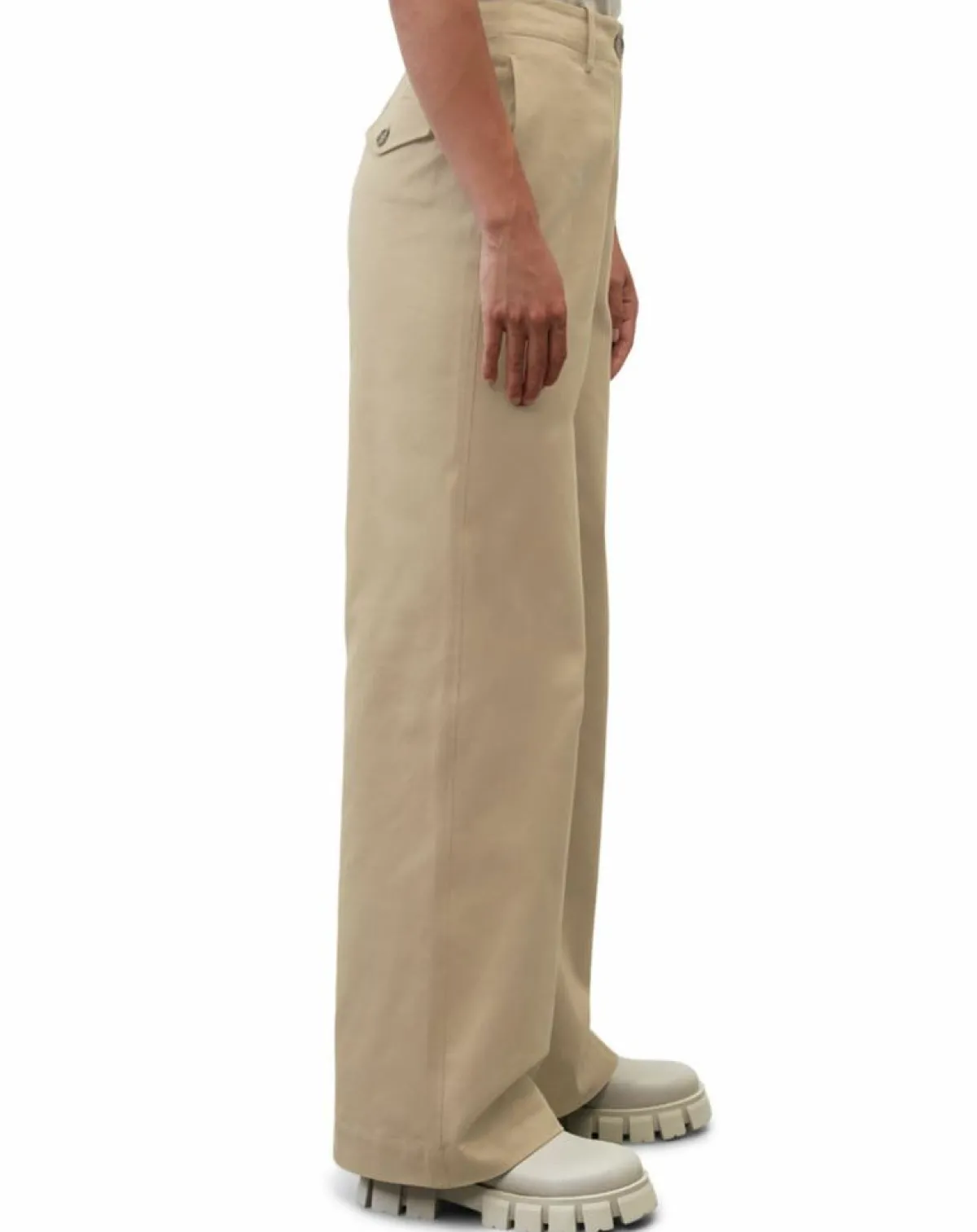 Marc O'Polo Pantalons|Pantalon flare beige