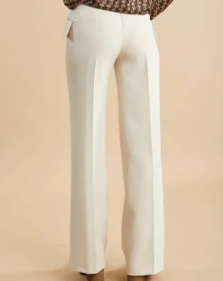 Lauren Vidal Pantalons|Pantalon flare Muse lait