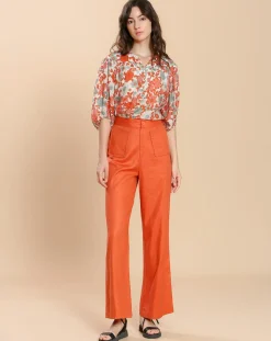 The Korner Pantalons|Pantalon Félicie orange