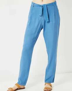 Cuisse de Grenouille Pantalons|Pantalon fluide Cado bleu