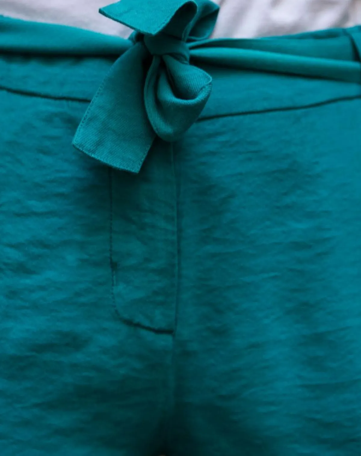 Cuisse de Grenouille Pantalons|Pantalon fluide Cado turquoise